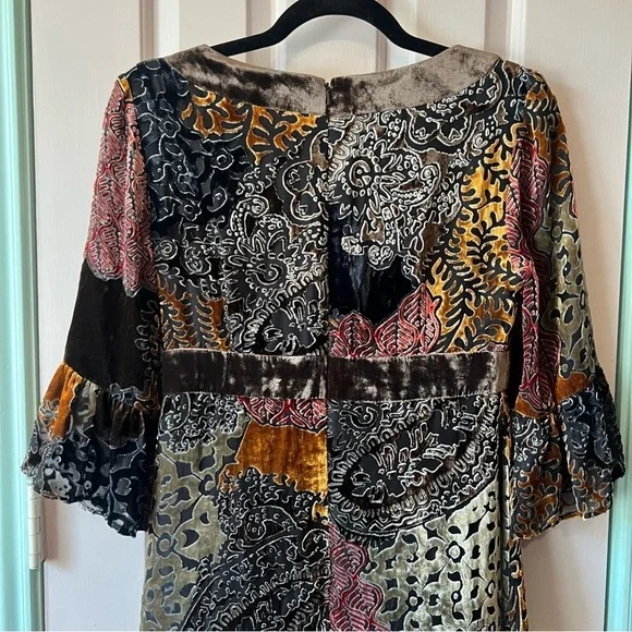 NWT Muse for Boston Proper Boho Velvet Mixed Dress Size 4 - Picture 10 of 11